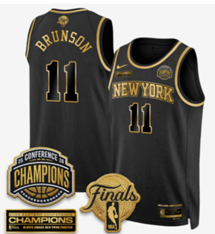 Men New York Knicks #11 Brunson black 2026 Nike NBA jersey 071500